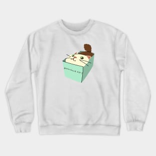 cat in a box Crewneck Sweatshirt